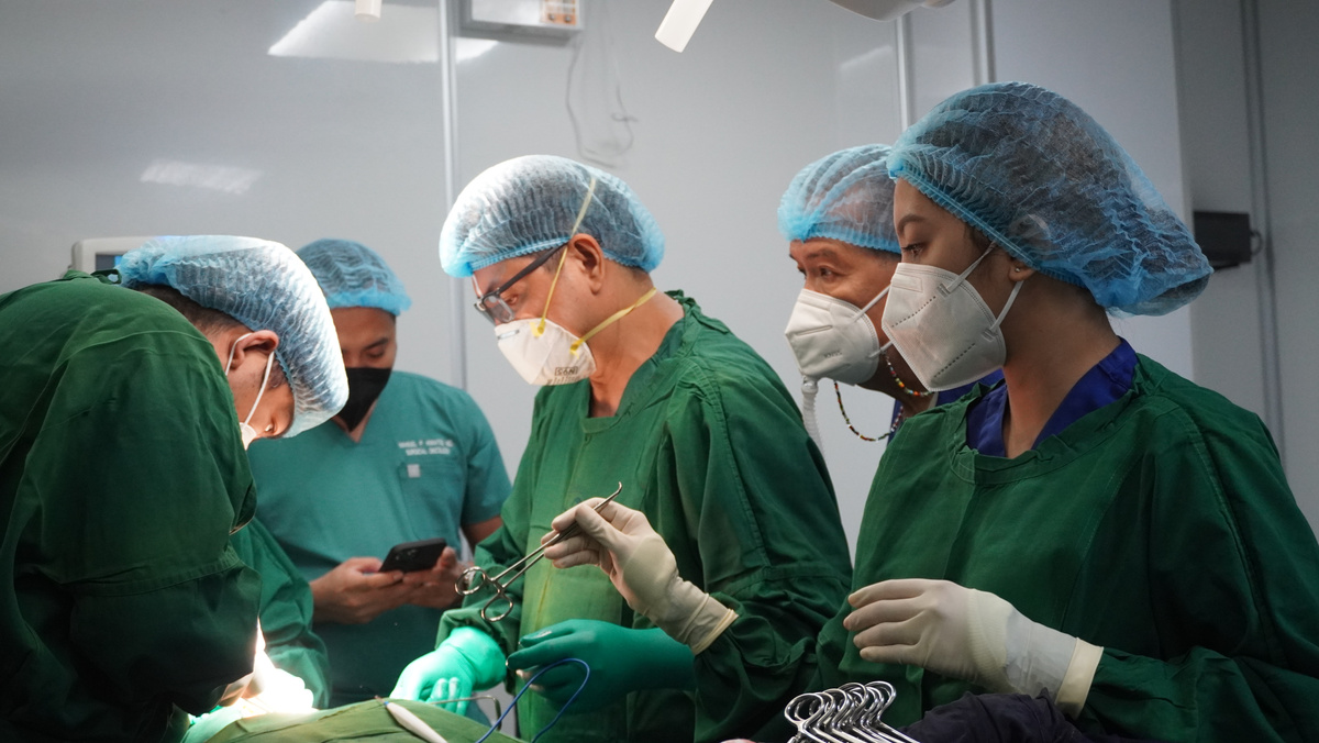 Surgeons Inside an Operating Room